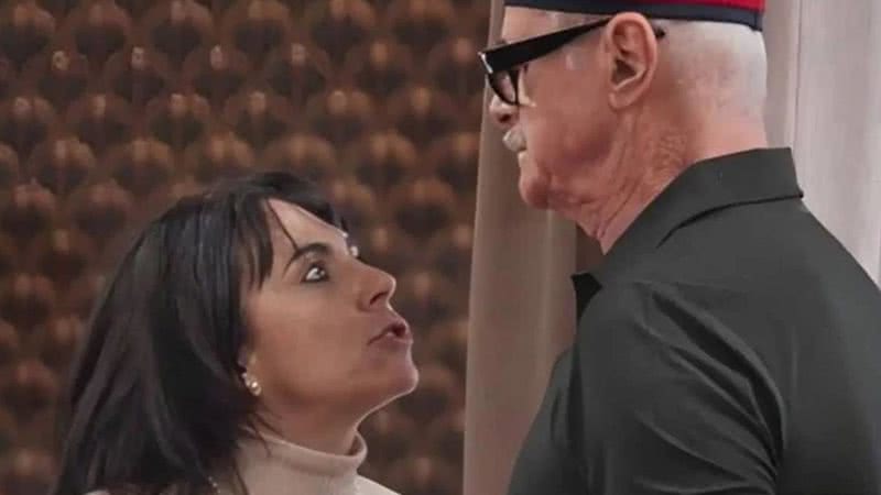 Elas por Elas: Sérgio e Miriam trocam ameaças e ficam em impasse - Reprodução/TV Globo