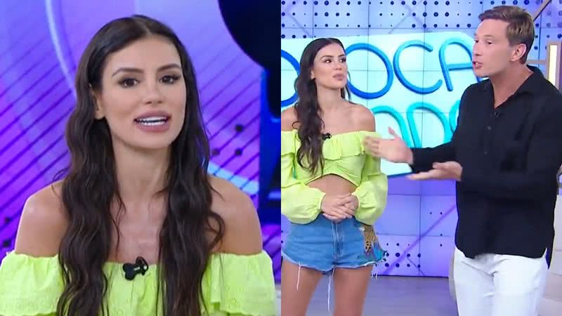 Gaby Cabrini negou que esteja se relacionando com Gabriel Cartolano - Reprodução/SBT