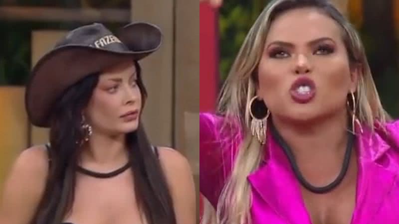 A Fazenda: Kally vira a casaca de vez e descasca Lucas e Jaquelline ao vivo - Reprodução/RecordTV