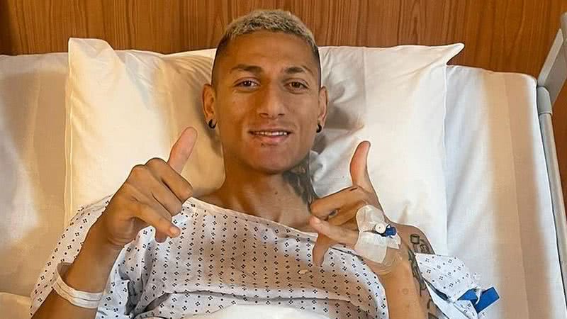 Fora da seleção, Richarlison passa por cirurgia delicada e se afasta do futebol - Reprodução/Instagram