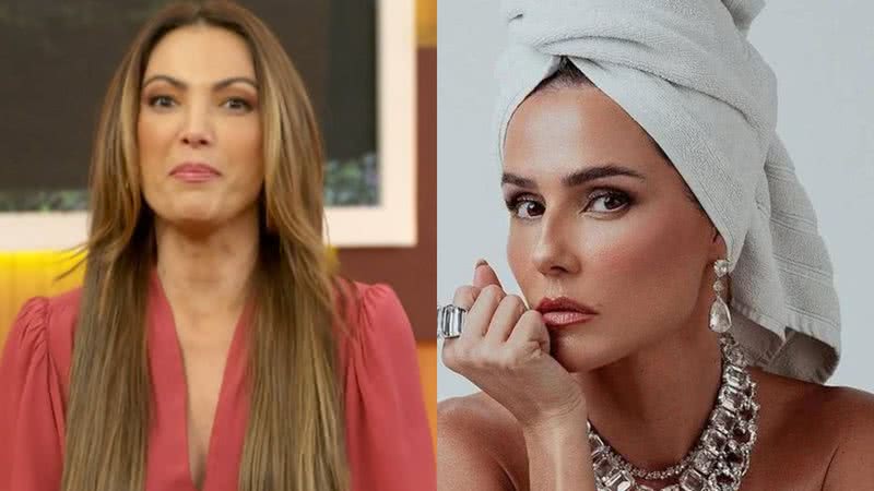 Patrícia Poeta dá opinião sincera após Deborah Secco surgir de toalha em evento - Reprodução/ Globo e Reprodução/Onico Rocha