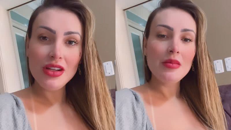 Andressa Urach se revoltou com uma pergunta feita por um seguidor - Reprodução/Instagram