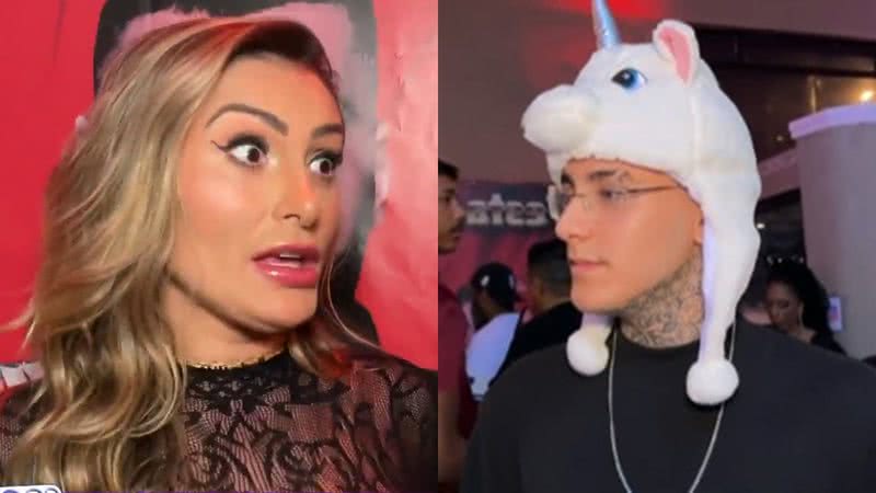 Andressa Urach falou sobre as gravações que faz com seu filho, Arthur Urach - Reprodução/SBT