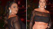 Musa do 'Domingão', Letticia Muniz escandaliza ao ir para aniversário com look todo transparente - AgNews