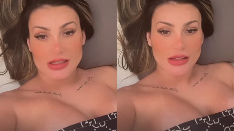 Andressa Urach falou sobre como está sua rotina de trabalho - Reprodução/Instagram