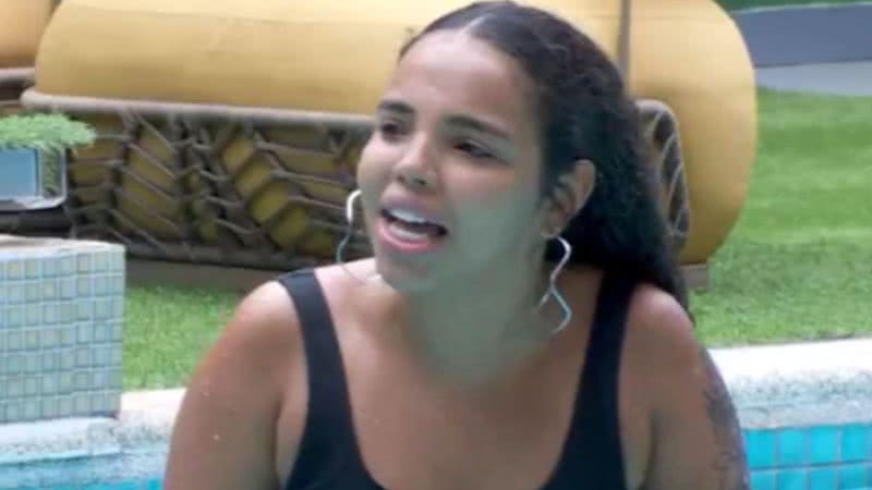 Giovanna Pitel levou uma invertida no BBB 24 - Fotos: Reprodução/Globoplay