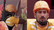 Rodriguinho e Nizam fizeram a Prova do Anjo em dupla no BBB 24 - Foto: Reprodução/Globoplay