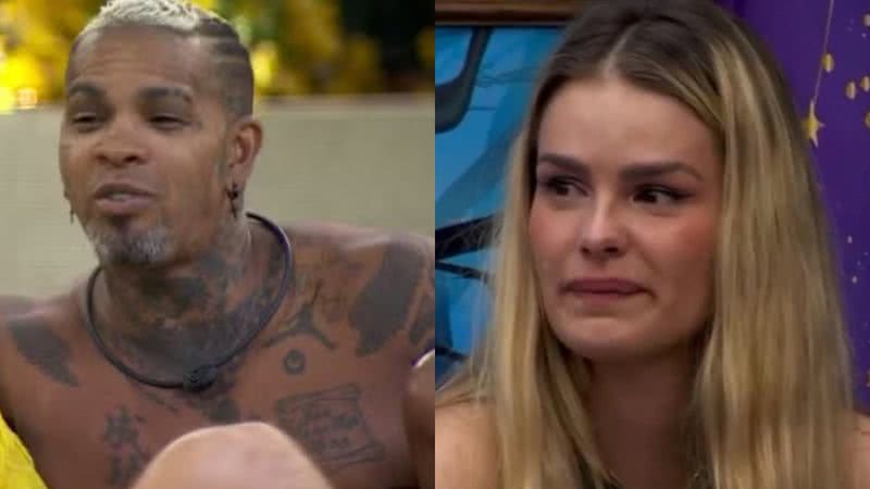 Rodriguinho e Yasmin Brunet no BBB 24 - Reprodução/ TV Globo