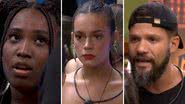 A discussão entre Leidy, Alane e Juninho, que aconteceu no domingo (4), pode mudar resultado do sétimo Paredão do BBB 24; saiba como - Reprodução/Globo/