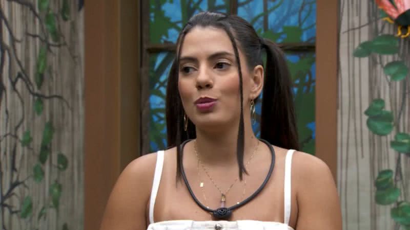 Fernanda disse que Davi deu um tapa em sua bunda no BBB 24 - Foto: Reprodução/Globoplay