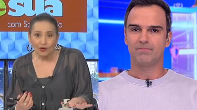 Sonia Abrão criticou uma atitude de Tadeu Schmidt no último Sincerão ao vivo do BBB 24 - Reprodução/RedeTV!/Globo