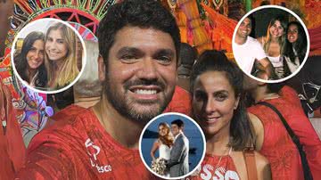 Marcelo Courrege e Carol Barcellos assumiram namoro no Carnaval 2024, mas uma polêmica entre o casal e a ex-esposa do repórter, Renata Heilborn, veio à tona; entenda - Reprodução/Instagram