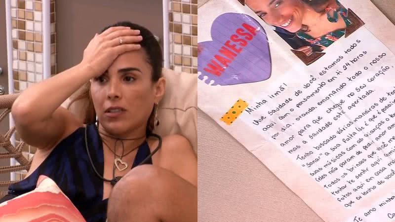 BBB 24: Wanessa Camargo entra em choque com detalhe em carta: "M*rd*" - Reprodução/TV Globo