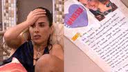 BBB 24: Wanessa Camargo entra em choque com detalhe em carta: "M*rd*" - Reprodução/TV Globo