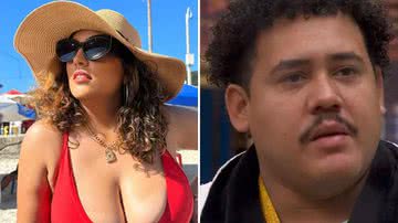 Ex-esposa de Lucas Buda sensualiza só de biquíni na praia: "Tinha que ser modelo" - Reprodução/Instagram/Globo