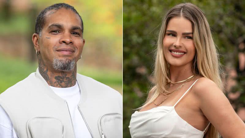 Montagem de fotos de Rodriguinho e Yasmin Brunet, ex-participantes do BBB 24 - Foto: Reprodução/Globo