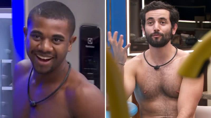 Os brothers Davi e Matteus implicam sobre receita de bolo no BBB 24; veja - Reprodução/Globo