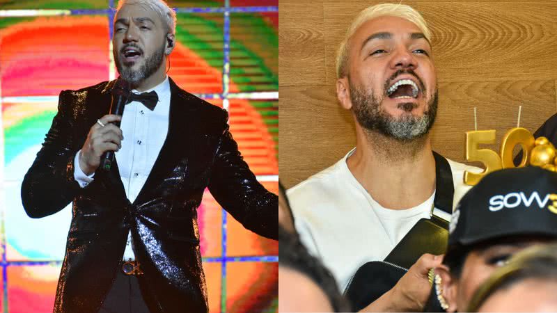 Belo ganha festa surpresa em show e celebra: "Fiquei solteiro" - Felipe Souto Maior/AgNews