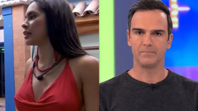 BBB24: Isabelle se justifica após bronca de Tadeu Schmidt: "Fiz besteira" - Reprodução/Globo