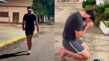 Após BBB 24, Matteus Amaral faz caminhada descalço para pagar promessa: "Fé" - Reprodução/Instagram