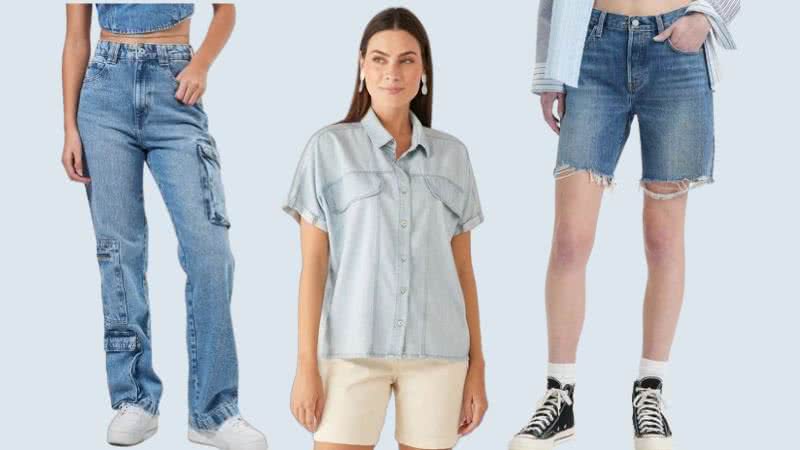 Confira peças de moda incríveis e aposte no look all jeans - Reprodução/Mercado Livre