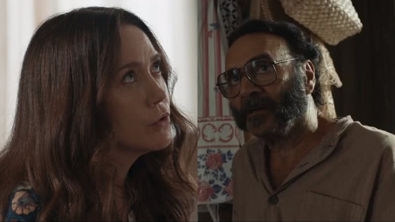 Dona Patroa (Camila Morgado) e Rachid (Almir Sater) de Renascer - Reprodução/Globo