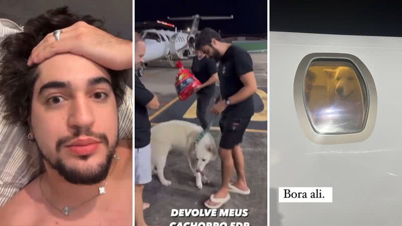 Os sertanejos Henrique e Juliano "sequestram" cachorros do cantor Nattan após noitada e levam até o pacote de ração dos animais; veja - Reprodução/Instagram