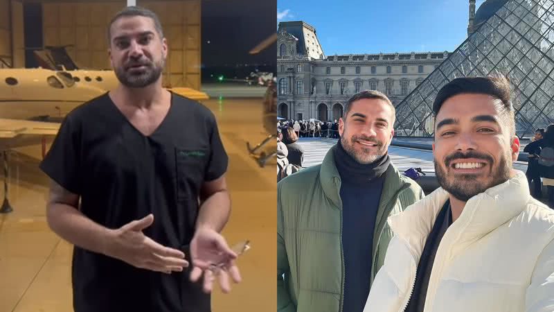 Leandro Medice e o marido, João Paulo Partins - Reprodução/Instagram