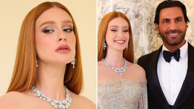 A atriz Marina Ruy Barbosa brilha em vestido luxuoso ao lado do noivo, Abdul Fares, durante o prestigiado Cannes; veja - Reprodução/BrazilNews