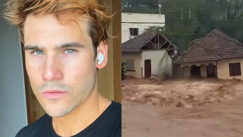 Nicolas Prattes doa fortuna para ajudar o Rio Grande do Sul - Reprodução/Instagram e Reprodução/TV Globo