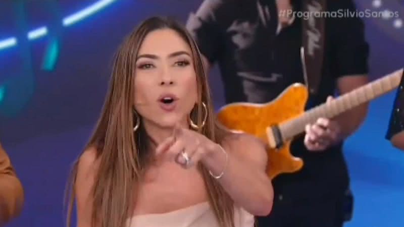 Patrícia Abravanel no Programa Silvio Santos - Reprodução/SBT