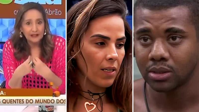 Sônia Abrão acusa Wanessa de armar ofensas contra Davi - Reprodução/Record/TV Globo