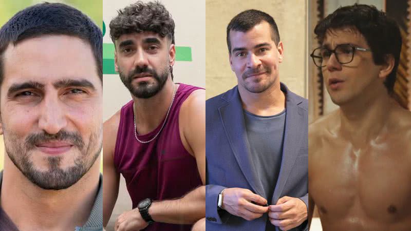 Tom (Renato Góes), Chicão (Gabriel Godoy), Júpiter (Thiago Martins) e Guto (Daniel Rangel) de Família é Tudo - Reprodução/Globo