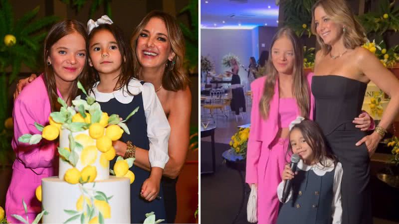 Filhas de Ticiane Pinheiro, Rafaella Justus e Manu Tralli, dão show de carisma em festa de aniversário antecipada - Reprodução/BrazilNews/Instagram