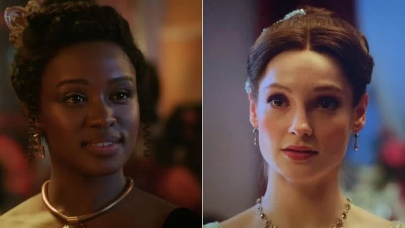 Michaela Stirling (Masali Baduza) e Francesca Bridgerton (Hannah Dodd) em "Bridgerton" - Divulgação/Netflix