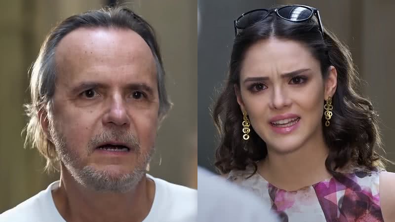 Sarmento (Tato Gabus Mendes) e Cida (Isabelle Drummond) de Cheias de Charme - Reprodução/Globo