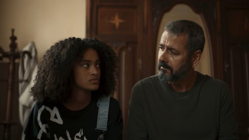 Teca (Lívia Silva) e José Inocêncio (Marcos Palmeira) de Renascer - Divulgação/Globo