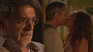 No Rancho Fundo: Ariosto flagra Zefa e Tico Leonel se beijando - Reprodução/ TV Globo