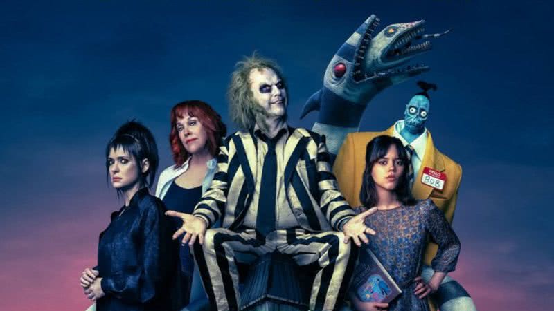 Pôster de Os Fantasmas Ainda se Divertem: Beetlejuice Beetlejuice - Divulgação/Warner Bros.