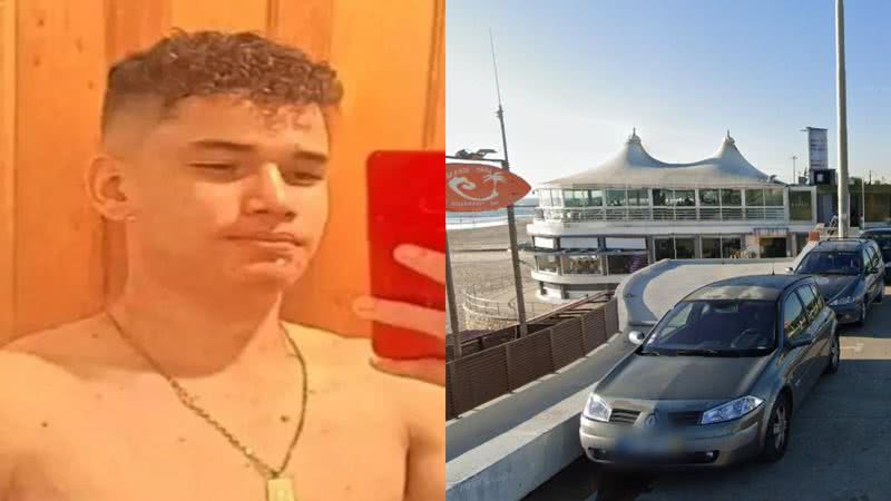 Absurdo! Brasileiro de 22 anos é morto a facadas em praia de Portugal - Reprodução/Instagram e Reprodução/Google Street View