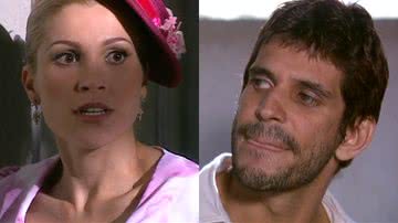 Cristina (Flávia Alessandra) e Guto (Alexandre Barillari) de Alma Gêmea - Reprodução/Globo