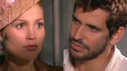 Cristina (Flávia Alessandra) e Guto (Alexandre Barillari) de Alma Gêmea - Reprodução/Globo