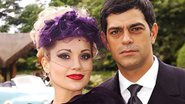 Cristina (Flávia Alessandra) e Rafael (Eduardo Moscovis) de Alma Gêmea - Reprodução/Globo