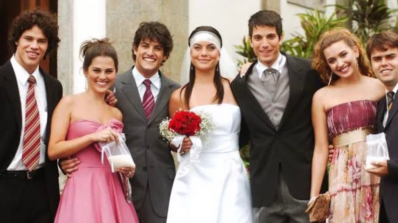 Elenco de Malhação, da Globo, em 2005 - Foto: Reprodução/Globo