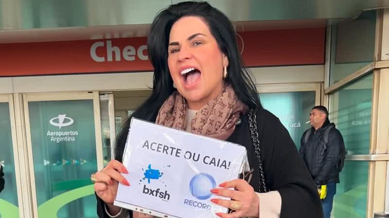 Solange Gomes participou do game show Acerte ou Caia, que estreia na Record em agosto - Reprodução/Instagram