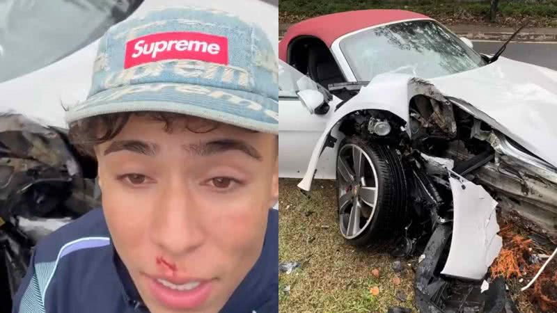 Influenciador perde carro de R$ 550 mil em grave acidente: "Perda total" - Reprodução/Instagram