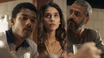 João Pedro (Juan Paiva), Mariana (Theresa Fonseca) e José Inocêncio (Marcos Palmeira) de Renascer - Reprodução/Globo