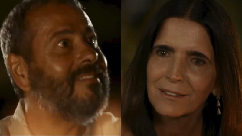 José Inocêncio (Marcos Palmeira) e Aurora (Malu Mader) de Renascer - Reprodução/Globo