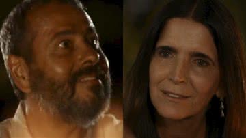 José Inocêncio (Marcos Palmeira) e Aurora (Malu Mader) de Renascer - Reprodução/Globo