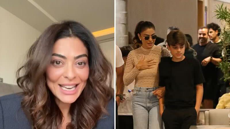 Juliana Paes reclama de hábito do filho mais velho - Instagram/Edson Douglas/AgNews